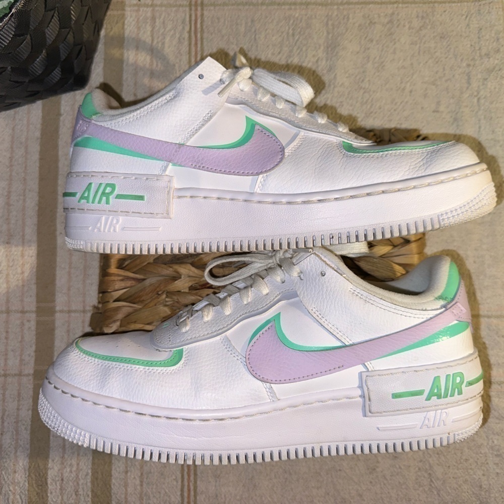 Nike Women's Air Force 1 Shadow 'Infinite Lilac' - Size 12 - Picture 11 of 16